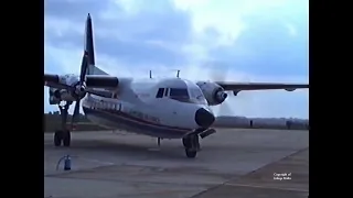 FOKKER  F-27  FLIGHT DISPLAY. (Malta International Air Show 1995)