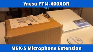 Yaesu FTM-400XDR: MEK-5 Microphone Extender (with warning) #yaesu #ftm-400