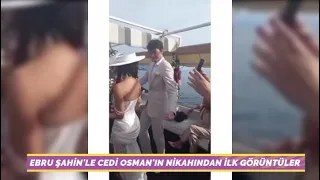 Ebru Şahin'le Cedi Osman'ın Makedonya'daki düğününden ilk görüntüler