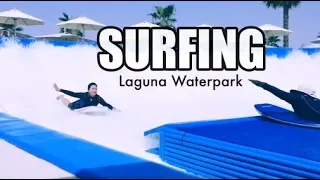 TRIED BASIC SURFING + GRABEHANG SLIDE | LAGUNA WATERPARK DUBAI