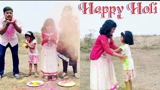 Holy Celebration With Family | Holi Mein Rangeele | Chithra's World | Dance | Hindi Song Dance |