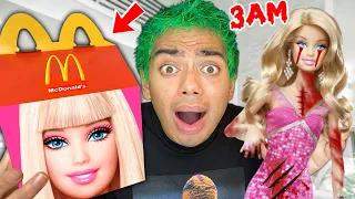 DO NOT ORDER CURSED BARBIE HAPPY MEAL FROM MCDONALDS AT 3AM!! (*THE BARBIE MOVIE IS REAL!!*)