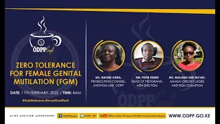 Eps 42: ODPP Café -ZERO TOLERANCE FOR FEMALE GENITAL MUTILATION (FGM)