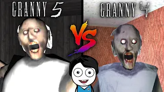 GRANNY 4 VS GRANNY 5 Secret Challenge | Khaleel And Motu Gameplay