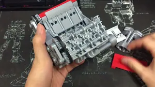 V6 engine made with 3d printer