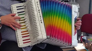 Klangprobe Akkordeon Weltmeister Achat 72 Mod. Rainbow