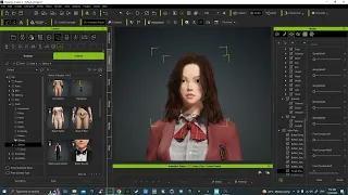 Daz Gen8 Female, Hair, Clothes Morphed together in Iclone with sliders (Button Fix)