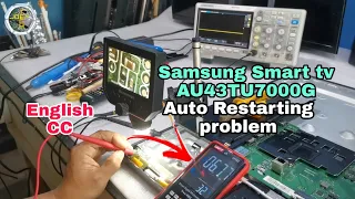 Restarting Problem in Samsung how to fix?UA43TU7000G/Troubleshooting Guide for Led Tv repair