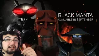 INJUSTICE 2 - HELLBOY! - Raiden - Black Manta - fighter pack 2 -  Reaction