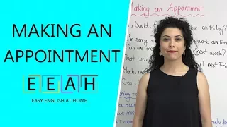 Elementary English #28: Making an Appointment | Easy English at Home