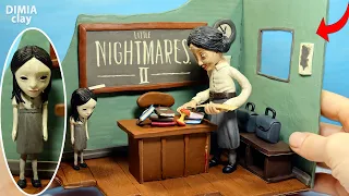 THE SCHOOL, THE BULLIES and THE TEACHER from LITTLE NIGHTMARES 2 - Part 1: new diorama by Dimia Clay