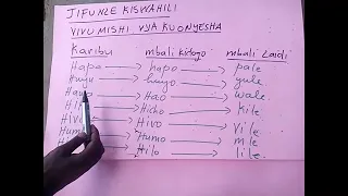 Iga igiswahili kuburyo bworoshye cyane  VIVUMISHI 1