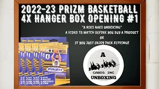 2022-23 Prizm Basketball 4X Hanger Box Opening #1 / A Niks Naks Unboxing #panini #sportscards #hobby