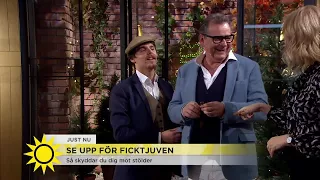 Här snor "ficktjuven" Steffos mobil - i direktsändning! - Nyhetsmorgon (TV4)