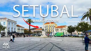 Setubal, Portugal - 4K Winter Walking Tour in the Historic City