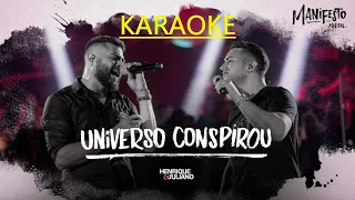 🎙️🎵 karaoke o universo conspirou original henrique e juliano