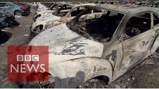 China explosions: Inside Tianjin blast zone - BBC News