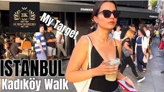 The Heart of Istanbul's Asian Side Kadıköy July 2023 Amazing Walking Tour 4k