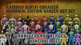 The Kaizoku Sentai Gokaiger Memorial Edition Ranger Key Set Anniversary Heroes & King-Ohger Review!