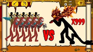 SUMMON X5 KAI RIDER GIANT VS LAVA GIANT BIG BOSS FULL 999HP INSANE | STICK WAR LEGACY | STICK BATTLE