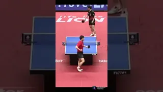 Ma Long VS Fan Zhendong. fantastic point. #ma long #fan Zhendong #awesome pingpong clips