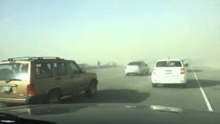 Crazy winds in PALM SPRINGS CA 1/21/12
