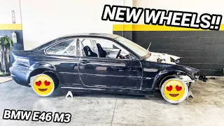 NEW WHEELS FOR THE BMW E46 M3 DRIFT CAR!!!