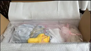 HE’S HERE! My 1st Claire Taylor Doll! 🌧️☔️ Silicone Baby Box Opening / Reborn Baby Box Opening