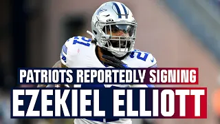 Report: Patriots signing RB Ezekiel Elliott to 1-year deal worth up to $6 million