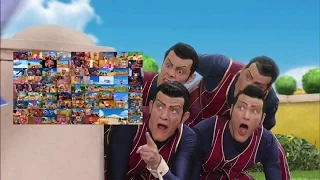 We Are Number One but it's actually just every episode of Lazy Town playing concurrently