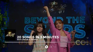 New Gem of OPM #JanineBerdin & #LyricAndBeat star #AndreaBrillantes team up! | 20 Songs in 3 Minutes