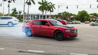 BEST EXITS + COPS! | SUPERCARS AND MUSCLE CARS at Cars and Coffee Palm Beach