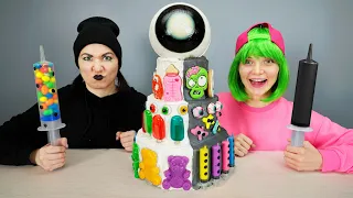 Mukbang Giant Eyeball Jelly Cake 거대한 검은 눈알 by Pico Pocky