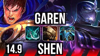 GAREN vs SHEN (TOP) | 8/0/2, 1400+ games, Legendary | EUW Master | 14.9