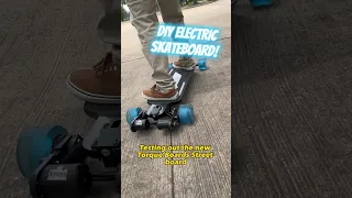 Testing TorqueBoards Street Electric Skateboard #electricskateboard #esk8 #skateboarding #fyp