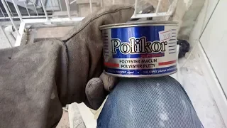 How to apply polyester putty?