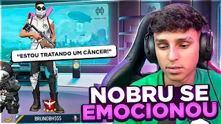 NOBRU SE EMOCIONA COM HISTÓRIA DO FÃ!