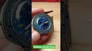 Raketa world time cities | vintage watch | watch ussr