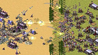 Red Alert 2 | Extra Hard Ai Mod | 7 vs 1 | France Cannons