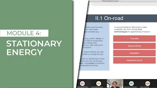 Module 4: Workshop on City-level Greenhouse Gas ( GHG) Production Inventory Training