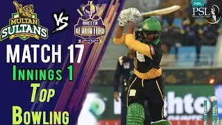 Quetta Gladiators Bowling |Quetta Gladiators Vs Multan Sultans | Match 17 | 7th March | HBL PSL 2018