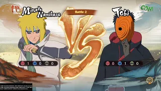 Minato Namikaze Vs Tobi Naruto Random Battle