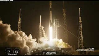 SpaceX Starlink 170 launch and Falcon 9 first stage landing, 1 June 2024