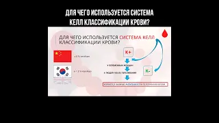 Для чего используется система Келл классификации крови? #группакрови #переливаниекрови #антигены