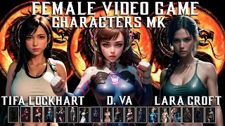 Celebrity Mortal Kombat - Female Game Characters