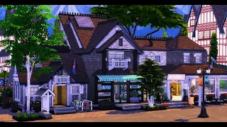 Sims 4 build No CC. Restaurant. Симс 4 строительство -Ресторан, бар, прачечная, залы танцев и йоги.