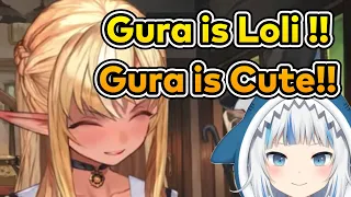 [Eng Sub] Flare: "Gura is Loli, Gura is so cute" (Shiranui Flare)[Hololive]