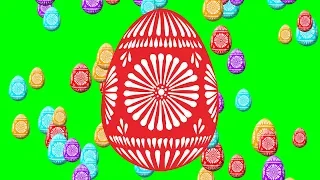 Easter Egg Floating/Drifting GREEN SCREEN - [FREE USE]