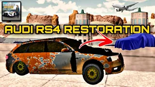 funny🤣 restoration of abandoned audi rs4 | car parking multiplayer new update roleplay