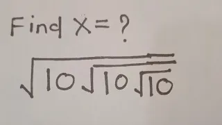 Maths Olympiad | Nice Square Root Exponent Math Simplification Find Value of X 👇